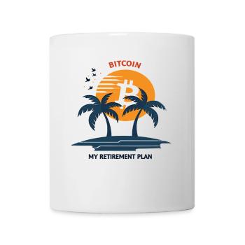 Retraite Bitcoin Btc – Investisseurs et traders en crypto - Mug blanc - blanc - Devant