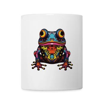 Frosch Portrait - Tasse - Weiß - Vorne