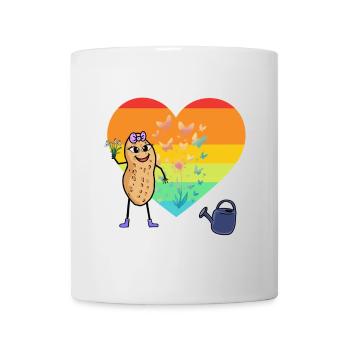 Retro Peanut Heart Nature Lover Nature Nut Child - Mug - white - Front