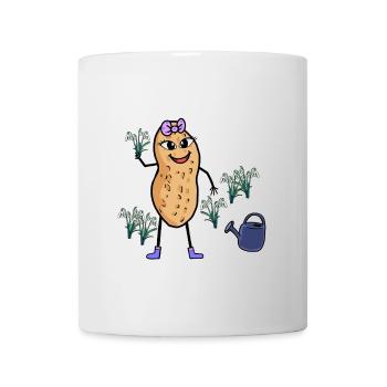 Saison des arachides Mars Printemps Perce-neige - Mug blanc - blanc - Devant