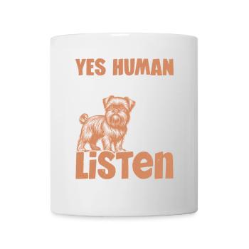 Chien mec je t’entends, mais je n’entends pas - Mug blanc - blanc - Devant