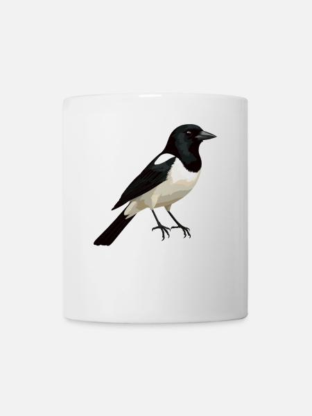 Elstern Elster - Tasse - Weiß