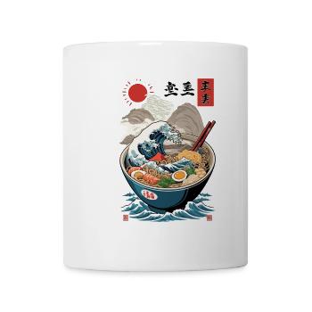 Ramen Noodles Ukiyo-E Japanese Retro Streetwear - Mug - white - Front