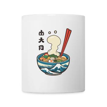 Japanese Ramen Ukiyo-E Retro Aesthetic Design - Mug - white - Front