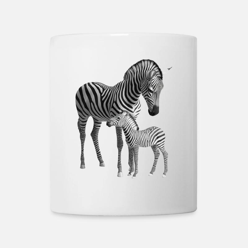Zebra - Tasse - Weiß