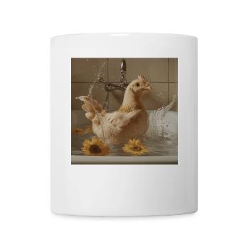 Huhn - Tasse - Weiß - Vorne