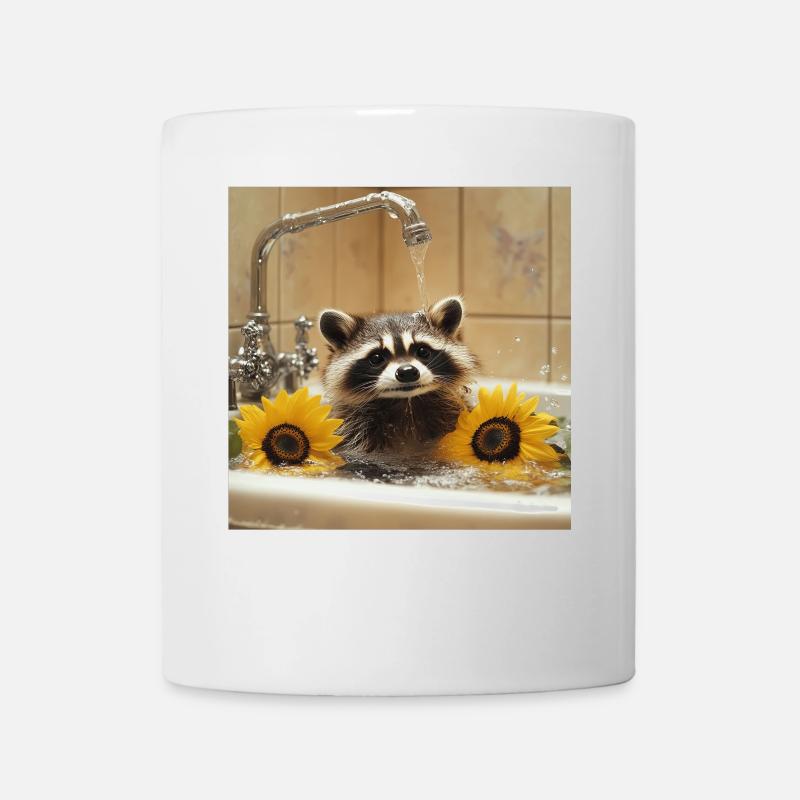 Waschbär - Tasse - Weiß