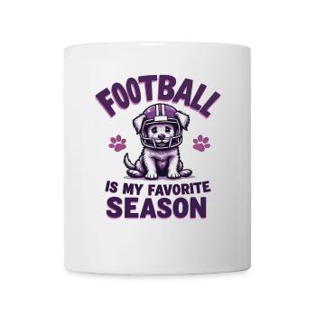 Football & Hund Football American Football - Tasse - Weiß - Vorne