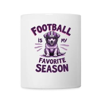 Football & Hund Football American Football - Tasse - Weiß - Vorne