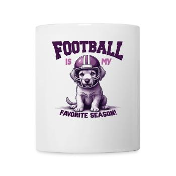 Football & Hund Football American Football - Tasse - Weiß - Vorne