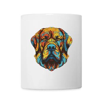 Portrait de chien Mastiff - Mug blanc - blanc - Devant
