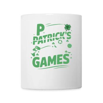 Gaming Shamrock P is for Patrick's Day Gamer men - Mug - white - Front