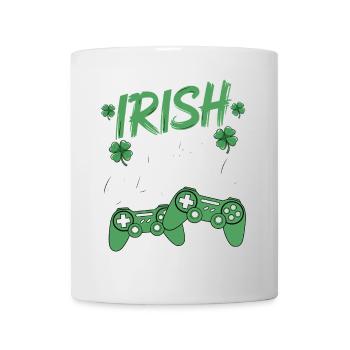 Irish I Was Gaming St Patrick's Day Gamer Men kids - Mug - white - Front