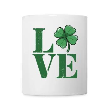 Shamrock Love St. Patrick's Day Irish Pride kids - Tasse - Weiß - Vorne