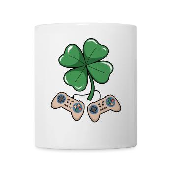 Gaming Shamrock St Patrick's Day Gamer Gifts Men - Tasse - Weiß - Vorne