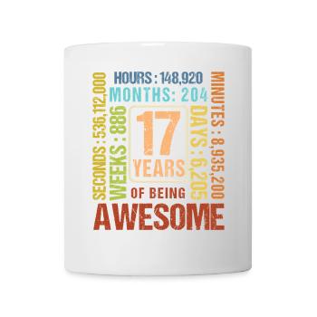17 Jahre alt! Geburtstagsgeschenk 17. Geburtstag - Tasse - Weiß - Vorne