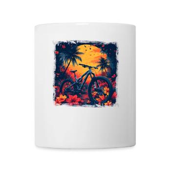 Mountain Biking Steamwave - Mug - white - Front