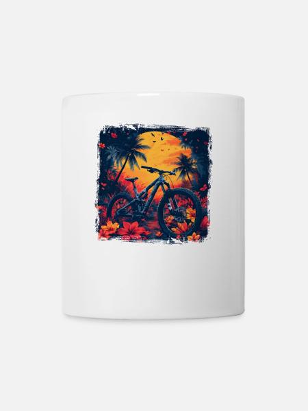 Mountainbiking Steamwave - Tasse - Weiß