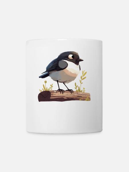 Elstern Elster - Tasse - Weiß