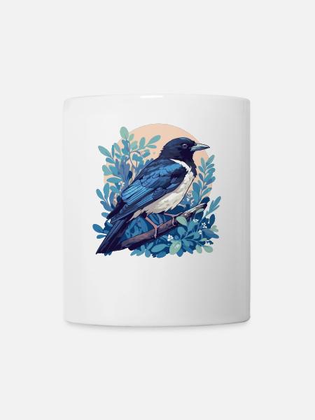 Elstern Elster - Tasse - Weiß