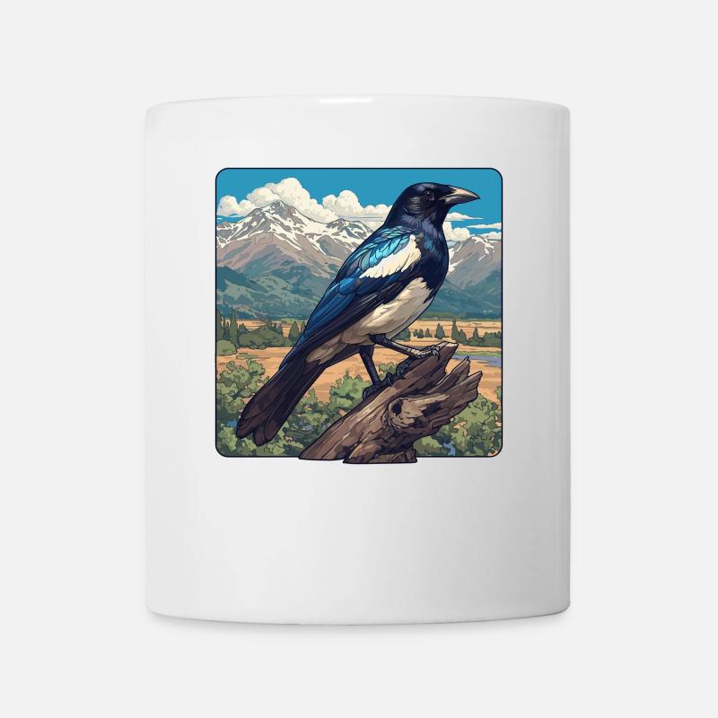 Elstern Elster - Tasse - Weiß