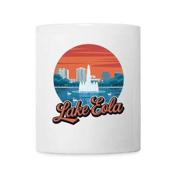 Lake Eola Orlando Florida Urlaub Souvenir - Tasse - Weiß - Vorne