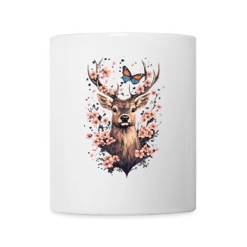Reh - Tasse - Weiß - Vorne