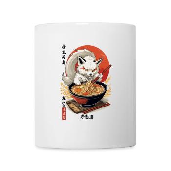 Kitsune Ramen Noodles Kawaii Japan Retro - Mug - white - Front