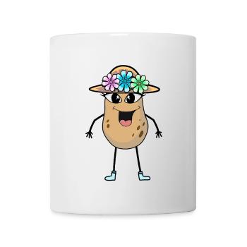 Kartoffel Mädchen Schönheit Gemüse Kartoffeln - Tasse - Weiß - Vorne