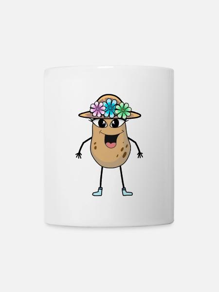Patate Fille Beauté Légumes Pommes de terre - Mug blanc - blanc