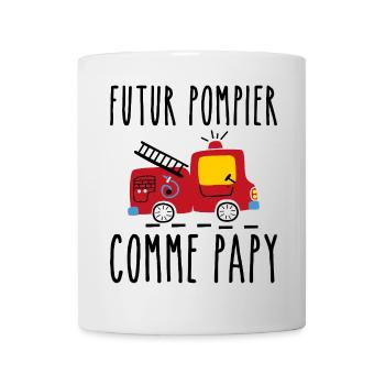 Futur pompier cadeau humour - Mug blanc - blanc - Devant