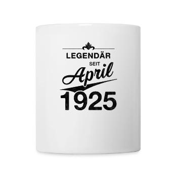 100e anniversaire Légendaire Avril 1925 Volume 25 - Mug blanc - blanc - Devant