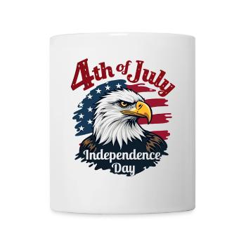 Amerika USA Adler 4th July Independence Day - Tasse - Weiß - Vorne