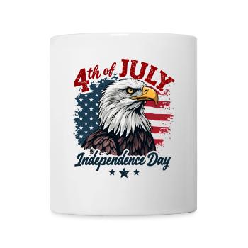 Amerika USA Adler 4th July Independence Day - Tasse - Weiß - Vorne