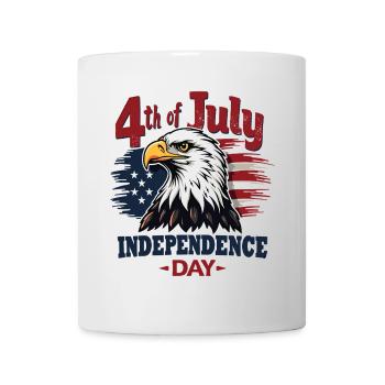 Amerika USA Adler 4th July Independence Day - Tasse - Weiß - Vorne