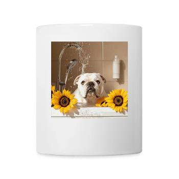 Bulldogge - Tasse - Weiß - Vorne
