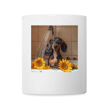 Dackel - Tasse - Weiß - Vorne