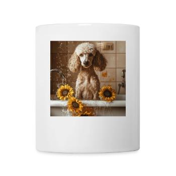 Pudel - Tasse - Weiß - Vorne