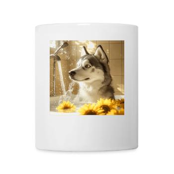 Sibirischer Husky - Tasse - Weiß - Vorne