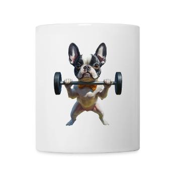 Boston Terrier - Tasse - Weiß - Vorne