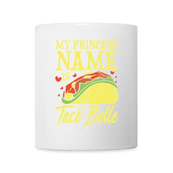 My princess name is taco belle - Tasse - Weiß - Vorne