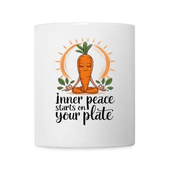 Inner Peace Starts on Your Plate - Mug - white - Front