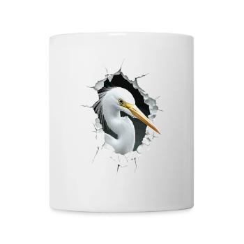 Reiher Vogel - Tasse - Weiß - Vorne