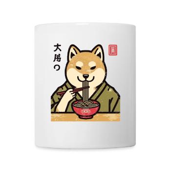Ramen Noodles Streetwear Japonais Ukiyo-E - Mug blanc - blanc - Devant