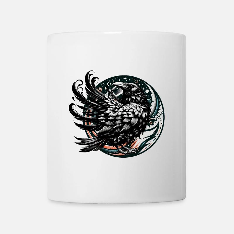 Halloween Rabe Raben Krähe Krähen - Tasse - Weiß