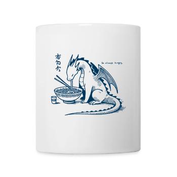 Ramen Drachen Lustig Ukiyo-E Japanisches Kawaii - Tasse - Weiß - Vorne