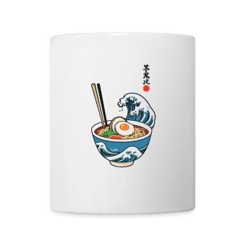 Ramen Ukiyo-e Retro Japanese Aesthetic - Mug - white - Front