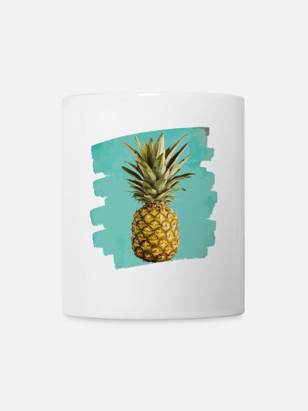 Ananas - Tasse - Weiß