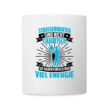 L’agent d’entretien des routes n’est pas un chausseewärter chaotique - Mug blanc - blanc - Devant