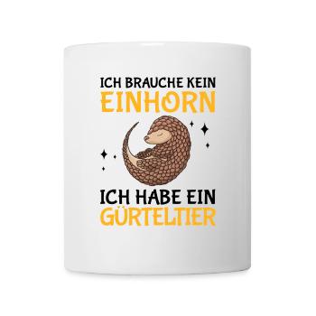 Gürteltier kein Einhorn Armadillo Gürteltier - Mug - white - Front